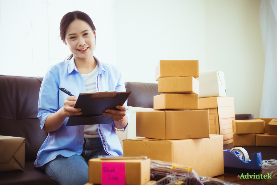 UAE E-Invoicing for Microsoft Dynamics 365: What Finance Teams Need to Know 2 Small business owner managing order records with microsoft dynamics e-invoicing UAE and fta compliant e-invoicing solution